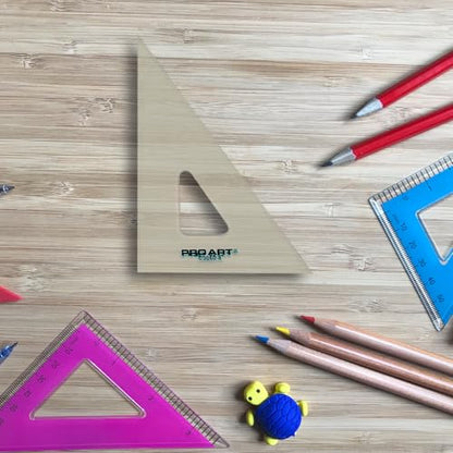 Pro Art Drafting Triangle 8" Finger Lift 30/60 Degree Clear - color: Clear, size: 8-inch, 30/60 Degrees
