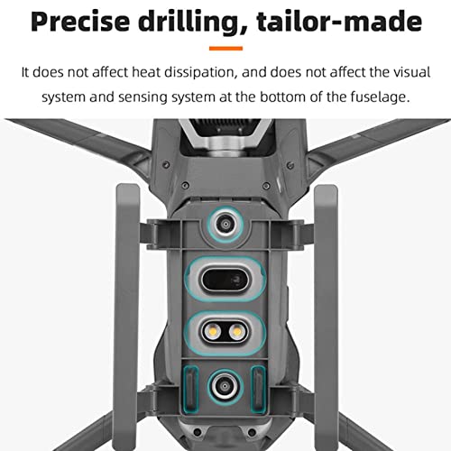 Drone Folding Landing Gear, Foldable Height Raised Landing Leg Protector ABS Quick Release Height Extension Support Leg for Mavic 2 Zoom Pro