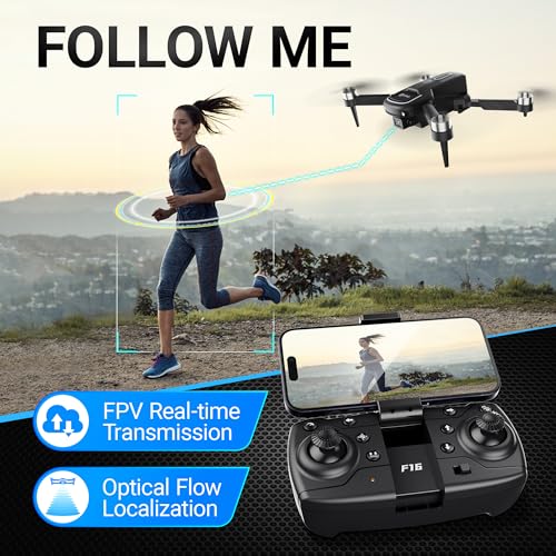 Contixo F16 Camera Drone For Kids, 360° Flip Brushless Motor 2.4G RC Quadcopter Foldable Gesture Control FPV Flying Drones with 17 Mins Intelligent Flight Time For Beginners children Indoor Outdoor - style: F16