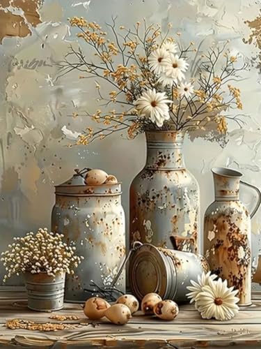 WUSARPLY Rustic Daisy Diamond Painting Kits for Beginner Adults - color: YH005