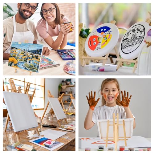 ESRICH 2 Pack 11.8" Wood Easels, Tabletop Easel for Painting - style: 11.8"-2P
