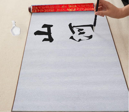 Reusable Calligraphy Cloth, Water Painting Board, Professional Water Painting pad, Magic Painting Graffiti pad, Suitable for Student Beginners to Practice, New Year Gift (Red) - color: Red