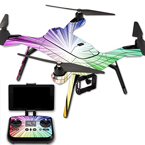 MightySkins Skin Compatible with 3DR Solo Drone Quadcopter wrap Cover Sticker Skins Rainbow Explosion - color: Rainbow Explosion