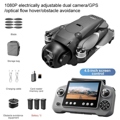FPV Drone with 4K HD Camera, Obstacle Avoidance, One-Key Payload Drop Delivery Function, FPV Drone with Screen on Controller, Foldable RC Quadcopter with Auto Return, 20 Mins Flight Time, Ideal for Outdoor Shooting Camping Fishing Gift Delivery, Quadcopte