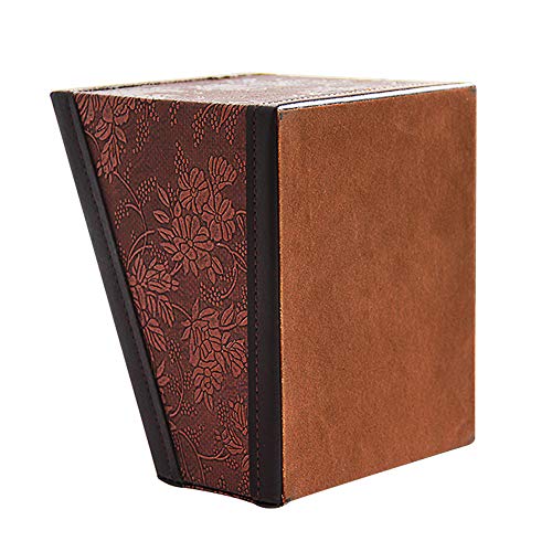 PU Leather Remote Control Holder Storage Container for TV Remote Phone Caddy Eyeglasses - color: brown