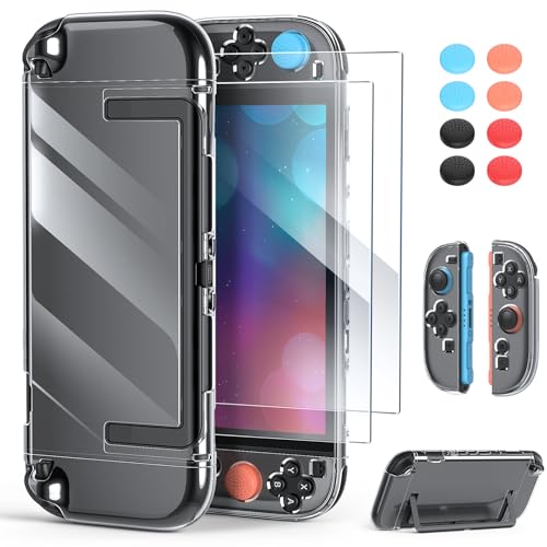 3-in-1 Switch 2 Clear Protective Case for Nintendo 2(2025) Anti-Scratch - size: Switch 2 (2025)