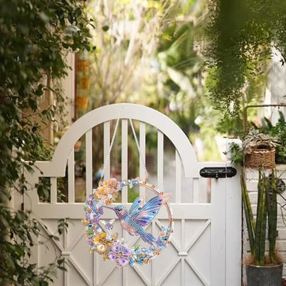 AIBOERL 2 Pack Diamond Art Kits for Adults, Bird Acrylic Hanging Suncatcher - color: DP03257