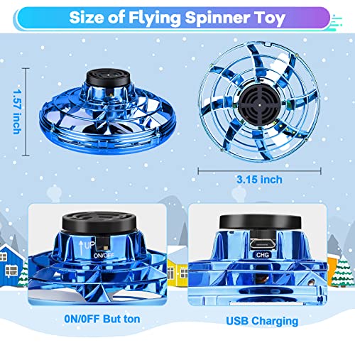 Vantexi Drone for Kids Flying Toys, 2026 Upgrade LED Fidget Spinner - color: Blue, size: 1 PC