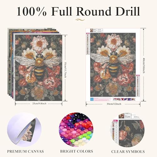 JYXSJYYD 6 Pack Colorful Animal Diamond Art Kits for Adults,12x16 inch - color: KM1003-KM1008-1