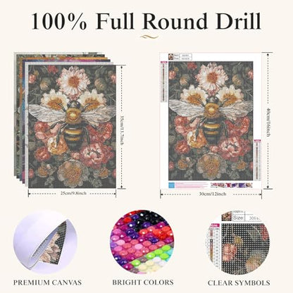 JYXSJYYD 6 Pack Colorful Animal Diamond Art Kits for Adults,12x16 inch - color: KM1003-KM1008-1