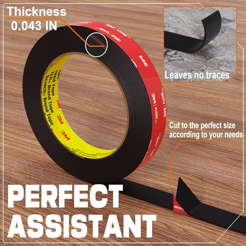tapify Double Sided Tape Heavy Duty 0.39 x 10FT - size: 0.39IN x 10FT