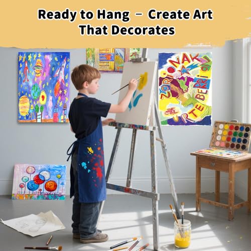 10-Pack 8x10 Stretched Canvas 100% Cotton for Acrylic & Oil - size: 10PK - 8"x10"
