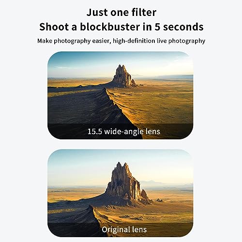 Wide-Angle Lens Filter, FPV Drone Camera Lens Filter for DJI AIR 3 Drone Aluminum Alloy Frame Neutral Density Polarizer Filter
