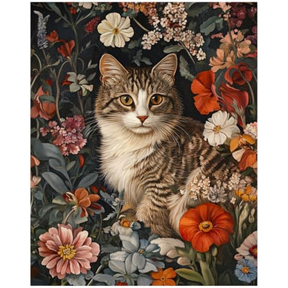 XTCIXAL Paint by Numbers Kit for Adults, Cat, 16X20 Inch - color: 09-Cat