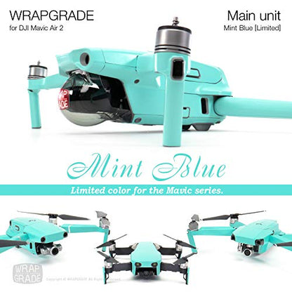 Wrapgrade Main Unit Skin Compatible with DJI Mavic Air 2 (Mint Blue) - color: MINT BLUE