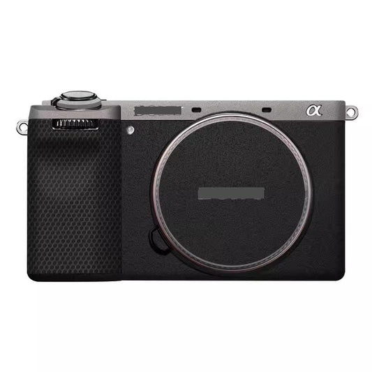 Alpha 6700 Camera Body Sticker Protective Skin Vinyl Film Decals Accessories for Sony A6700 (Titanium（top）+Frosted Black) - color: Titanium（top）+Frosted Black