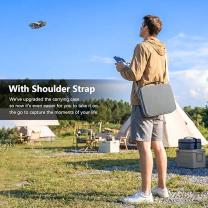 FPVtosky Neo 2 Carrying Case, Portable Nylon Protective Bag for DJI Neo 2 Fly More Combo, Compatible with RC-N3 Remote Controller Accessories [Case Only]