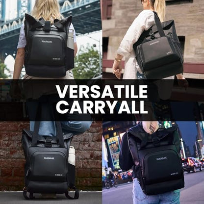 NANUK N-EDC 20L Tote Bag – Water-Resistant Laptop Backpack for Work Travel and Everyday Carry – Convertible Carry-On –Versatile Design, TSA-Ready, Smart Organization – Black - style: N-edc 20l -Black