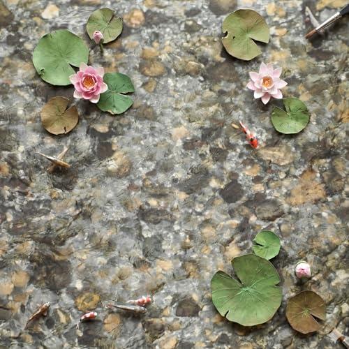 5Pcs 11.8 X 8.7 Artificial Water Wave Effect Stickers, DIY Ripple Water Effect Sheet, Fake River Scenery Effect Stream Pattern Sticker for Lake Scene Home Sand Table Model Decoration