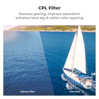 K&F Concept CPL Filter Compatible with DJI Air 3S - style: CPL Filter