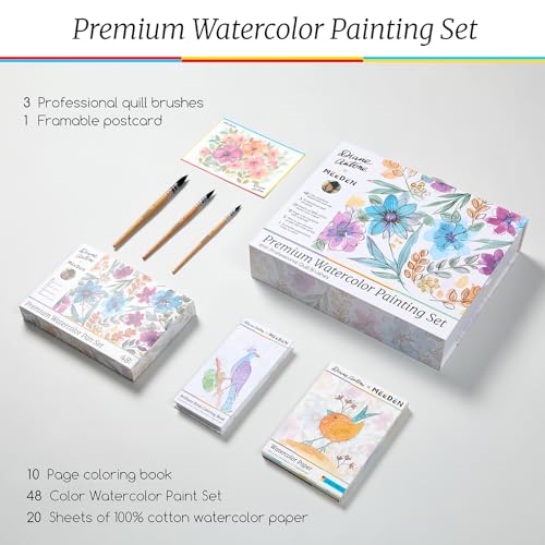 MEEDEN x Diane Antone Paint Set: Watercolor Paint Set Art Supplies Gift