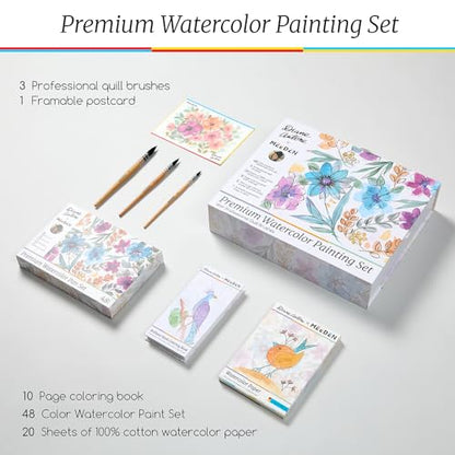 MEEDEN x Diane Antone Paint Set: Watercolor Paint Set Art Supplies Gift
