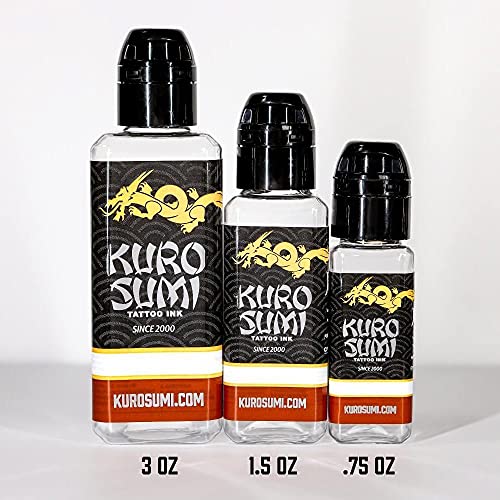 Kuro Sumi Double Sumi Tribal Black, Vegan Friendly, Professional Ink 1.5oz