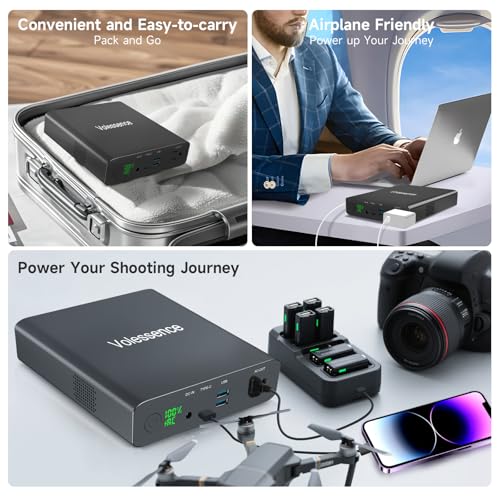 27000mAh AC 130W Laptop Charger, TSA-Approved CPAP Power Bank