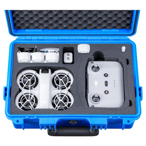 Lykus Titan N110 Waterproof Hard Case for DJI Neo 1 and DJI RC2/RC-N3 - color: Blue