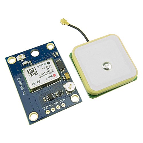 HiLetgo GY-NEO6MV2 NEO-6M GPS Flight Controller Module 3V-5V with Super Strong Ceramic Antenna for Arduino EEPROM APM 2.5 - size: Small
