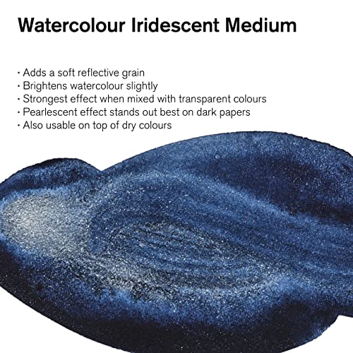 Winsor & Newton Watercolor Medium, Iridescent Medium, 75ml Bottle - color: Iridescent Medium, style: 2.5-oz Bottle