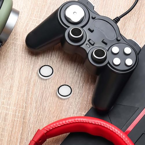 4pcs Thumb Grips Joystick Cap Cover for PS5 PS4 Xbox Series X/S Controller - color: black & white