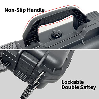 Sutekus Hard Pistol Case Handgun Case Waterproof Pistol Carrying Cases With Foam Gun Accessories - color: Medium
