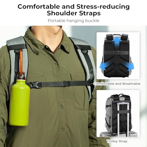K&F CONCEPT 22L Camera Case for Photographers - color: Grey
