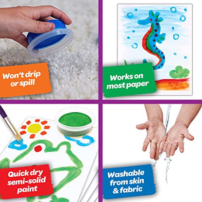 Crayola Spill Proof Paint Set Washable Paint Set for Kids, Arts & Crafts - size: 1 Count (Pack of 1)