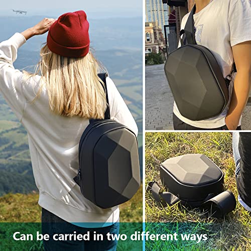 JSVER Carrying Case For DJI Mini Waterproof Shockproof Backpack Case Compatible with DJI Mini/Air/Mavic 1/AVATA Remote & Smart Controller, Propellers, Battery and Accessories