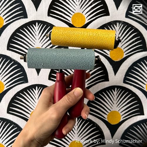 Speedball Soft Rubber Brayer, 1.5-Inch - Roller For Printmaking, Gel & Block Printing and Crafting - Made in USA - size: 1-1/2-Inch