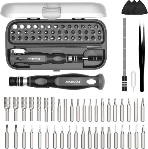 48-in-1 Precision Magnetic Tip Screwdriver Sets, Ergonomic Anti-Slip, S2 Steel Small Repair Cleaning Tool Kit for iPhone, Watch, Macbook, Computer, Laptop, PS4 PS5, Xbox, Switch, Glasses