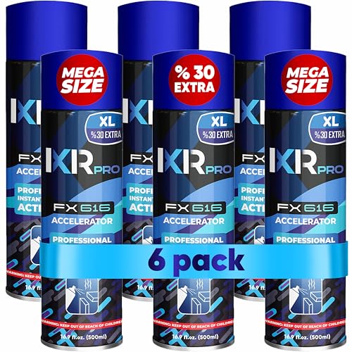 ixirpro Super Glue Accelerator, CA Glue Activator, 6 Pack-16.9 oz - size: 6 Pack
