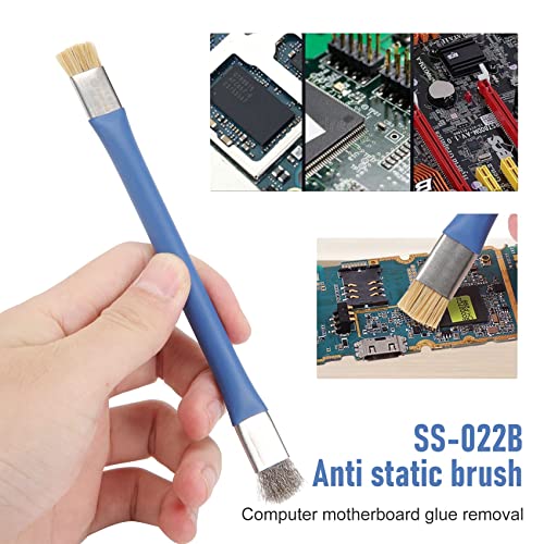 -022B Safe Brush Anti-Static Motherboard PCB Cleaning Brush for Mobile Phone Repair Tools Kit Double Head Convenience