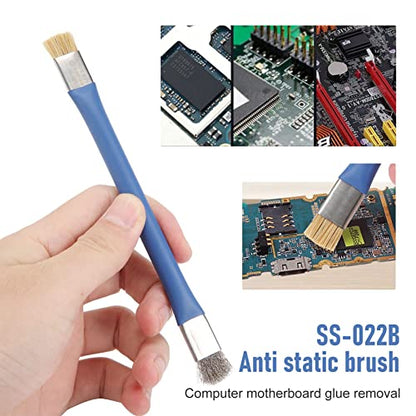-022B Safe Brush Anti-Static Motherboard PCB Cleaning Brush for Mobile Phone Repair Tools Kit Double Head Convenience
