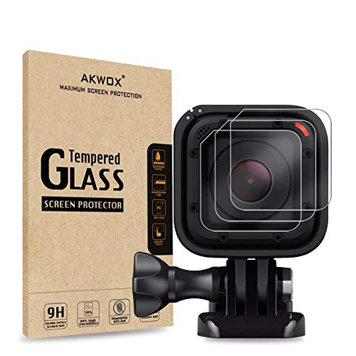 (Pack of 3) Tempered Glass Screen Protector for Gopro Hero 4 Session Hero 5 Session, 0.3mm 9H Hard Scratch-resistant Camera Lens Film for GoPro Hero4 Session/Hero5 Session Camera Accessories