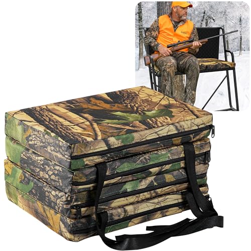 Two People Foldable Tree Stand Seat Cushion, Tree Ladder Replacement Seat - color: camouflage color