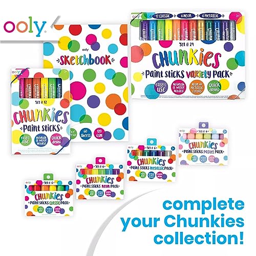 OOLY Chunkies Thick Paper Sketchbook Pad, 60 Pages, 12x9 in