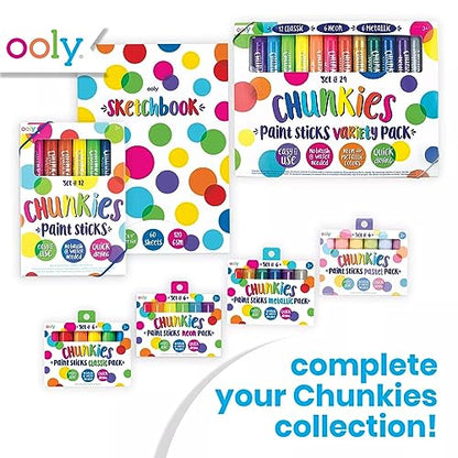OOLY Chunkies Thick Paper Sketchbook Pad, 60 Pages, 12x9 in