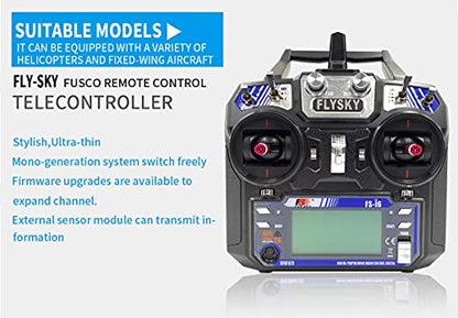 FLYSKY FS-i6 6CH 2.4GHz Radio System RC Transmitter Controller with FS-iA6 Receiver for RC Helicopter Plane Quadcopter Glide(Model_2)