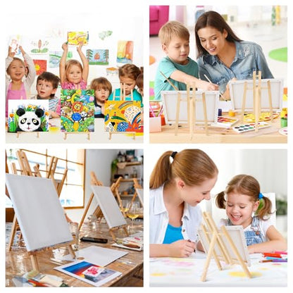 ESRICH 16 Pack 11.8" Wood Easels, Tabletop Easel for Painting - style: 11.8"-16P