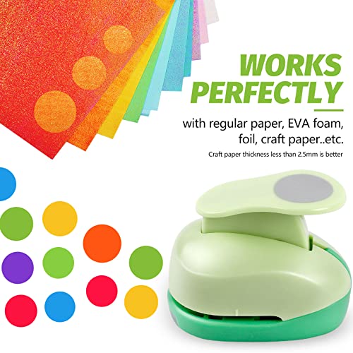 UCEC Circle Cutter 3 Pcs Circle Punch Craft Paper Hole Cutter for Crafting - color: circle, size: 3pack, 3/8+5/8+1in