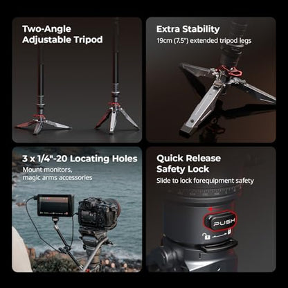 SmallRig 68.9"/ 175cm Carbon Fiber Video Monopod for Camera - size: 175cm / 68.9"