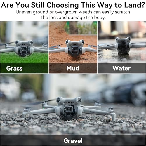 Landing Gear for DJI Mini 4 Pro Drone Accessories Set Extended Landing Legs Heightening Bracket Support Protector